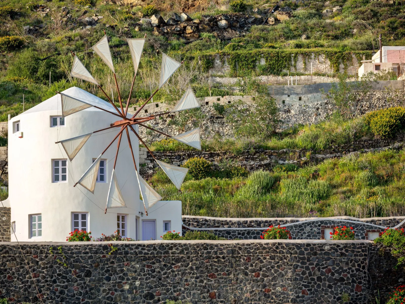 Mit Privatpool für 5 Personen ca. 85 m&sup2; in Santorini, Ägäis (Santorin) - Buiten