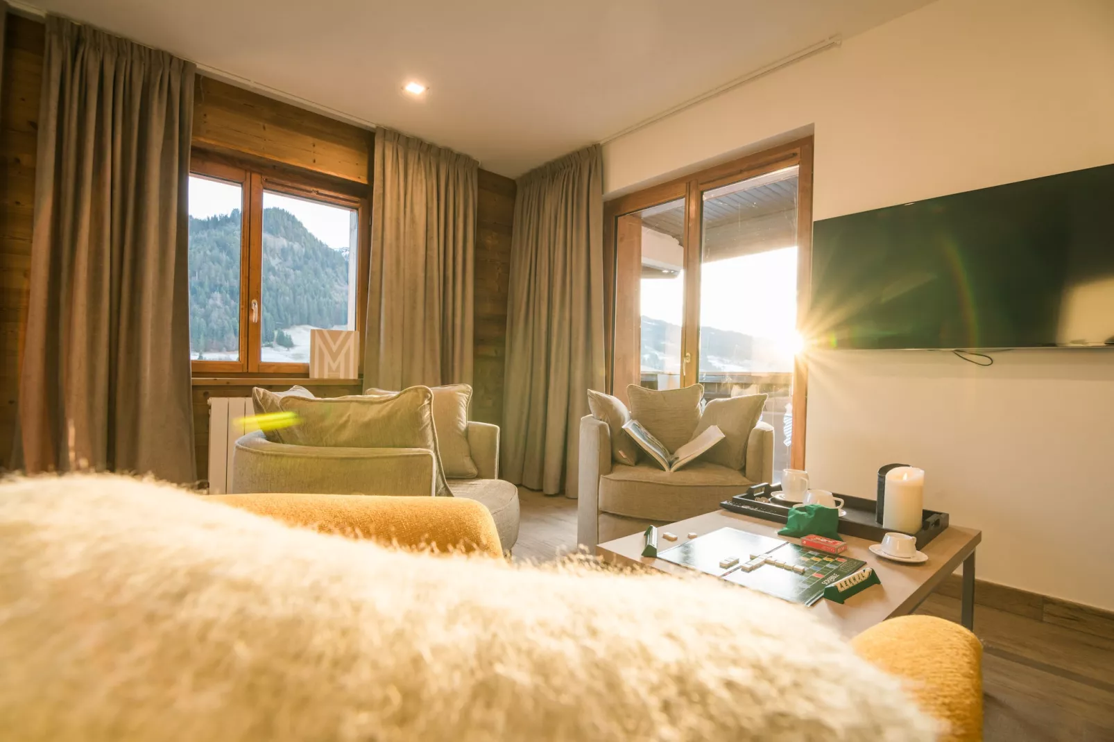 Les Portes de Megève 2 - Woonkamer