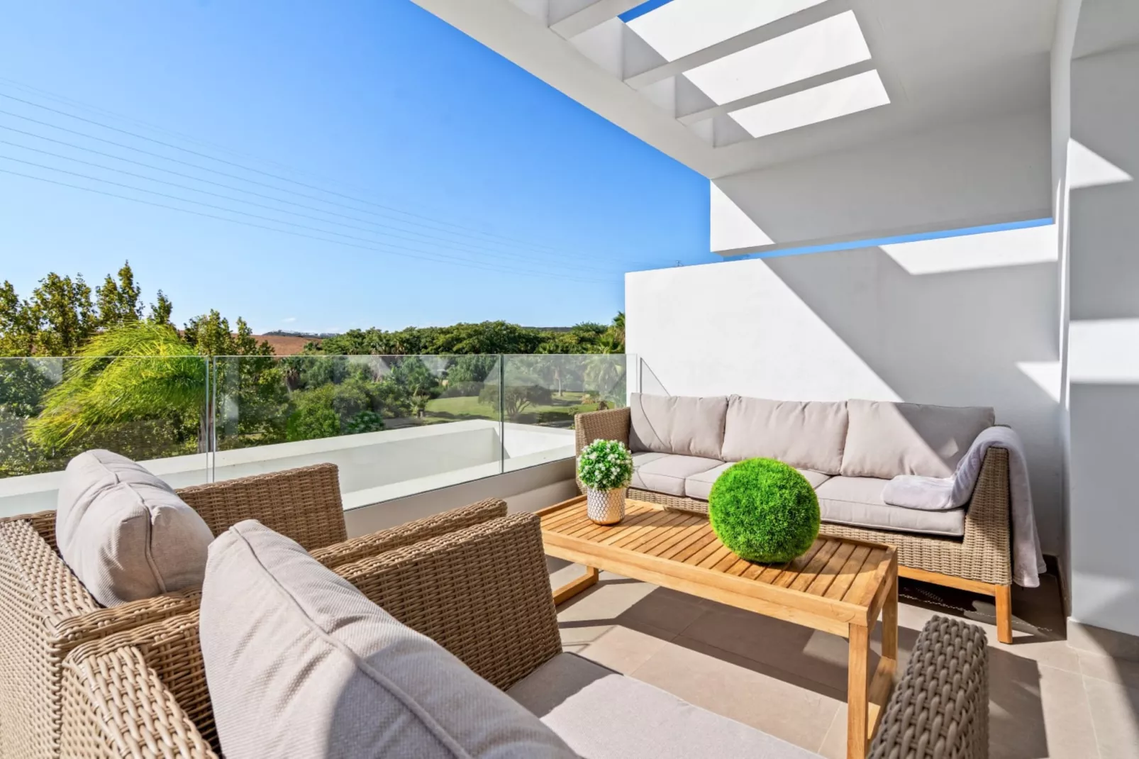 Chic Penthouse & Solarium ALCAZABA LAGOON (2125) - Terrasbalkon