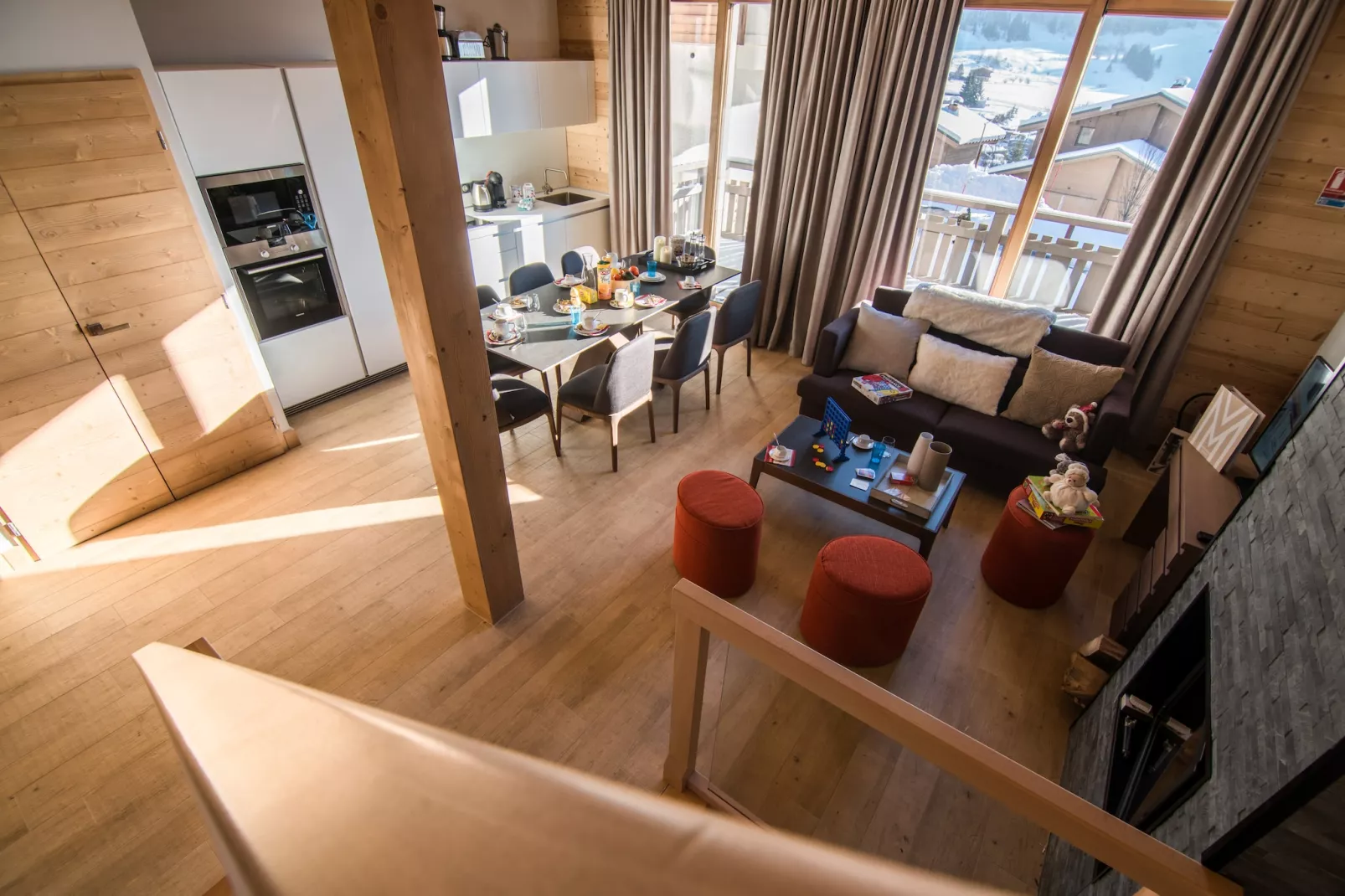 Les Portes de Megève 5 - Woonkamer