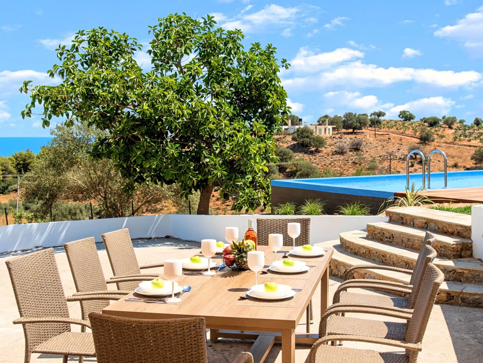 Georgioupolis Blaue Villa Privater Pool - Image-tags.info