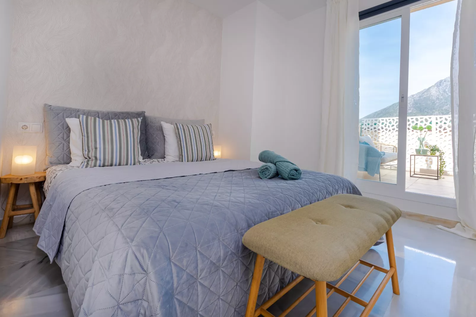 Penthouse in City Centre Marbella with Jacuzzi* - Slaapkamer