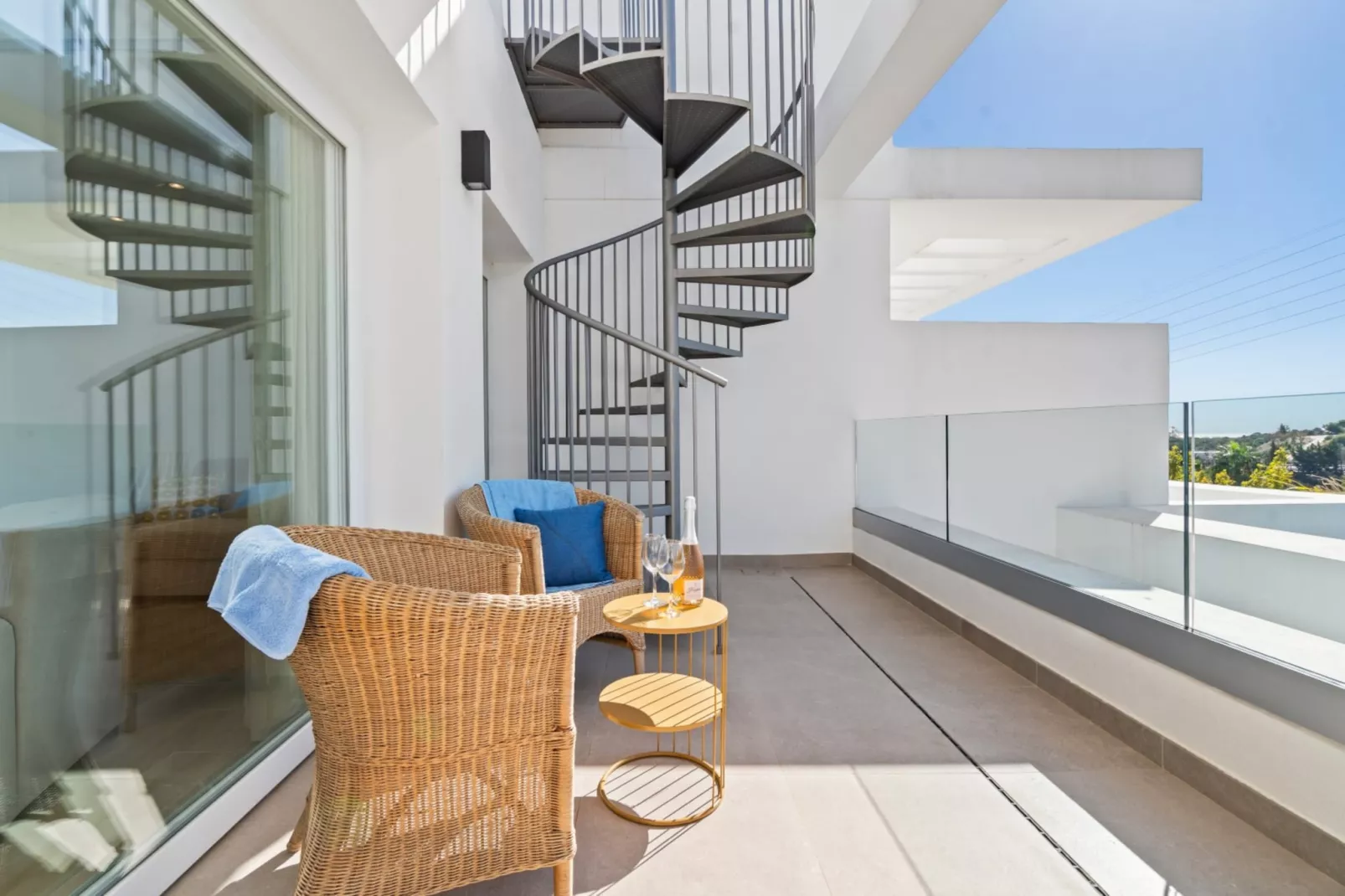 Chic Penthouse & Solarium ALCAZABA LAGOON (2125) - Terrasbalkon