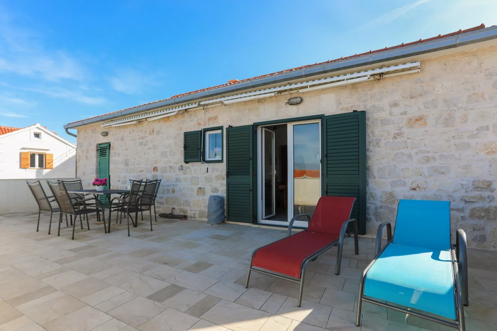 Apartment Perina - Comfort Two Bedroom Apartment with Terrace and Sea View - Terras
