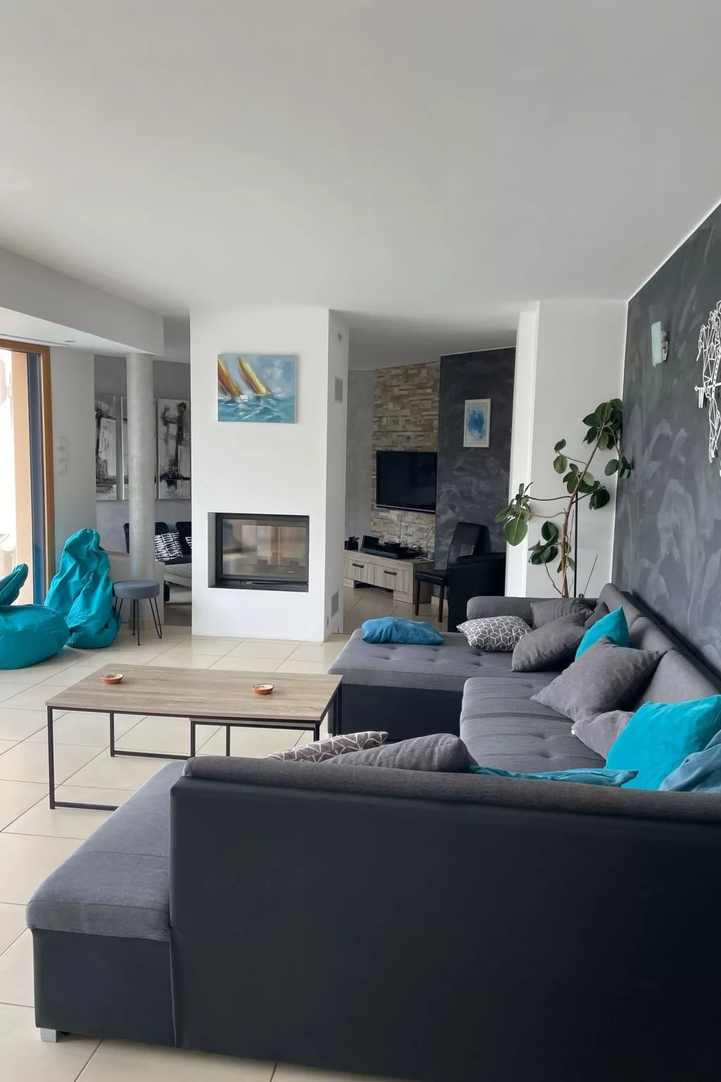 Ferienvilla Le repère mit Jacuzzi - Binnen