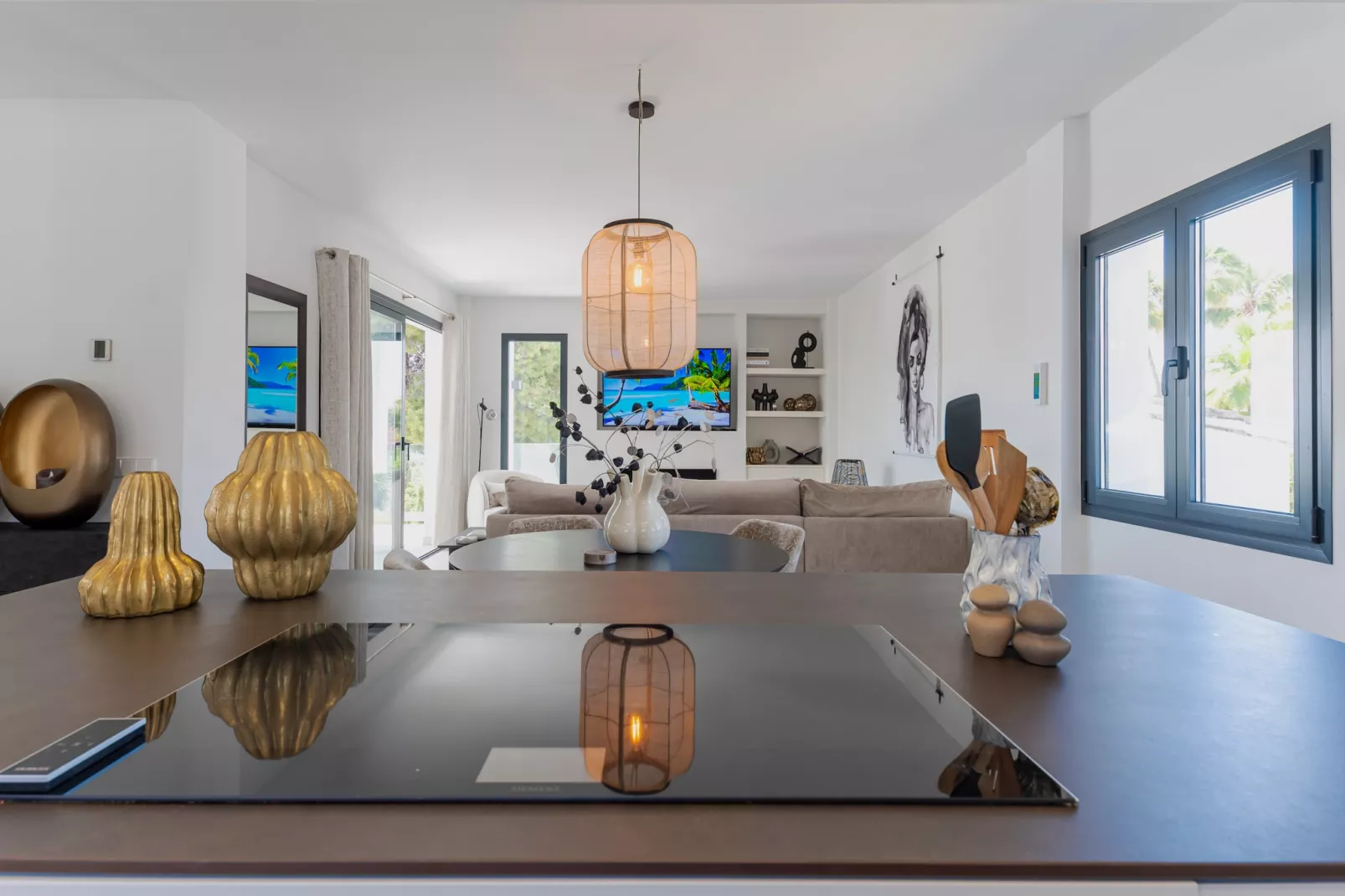 Elegant Villa with sea Views & Pool Marbella - Keuken