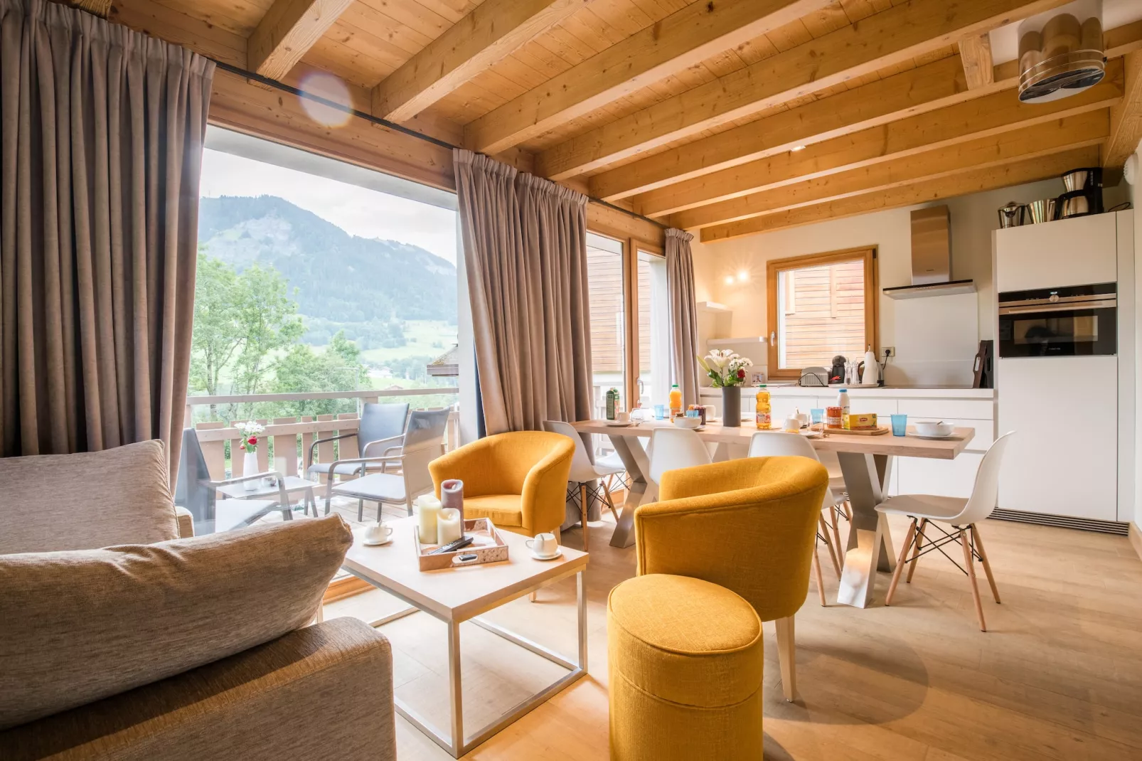 Les Portes de Megève 5 - Woonkamer