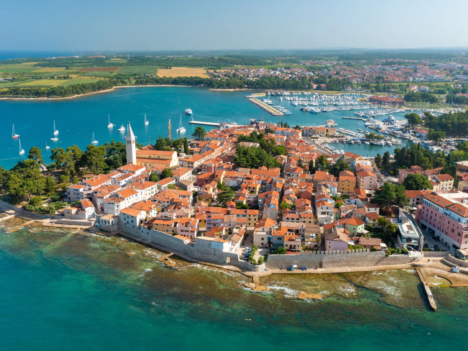 Für 2 Personen ca. 30 m&sup2; in Novigrad, Adriaküste Kroatien (Westküste von I - Omgeving