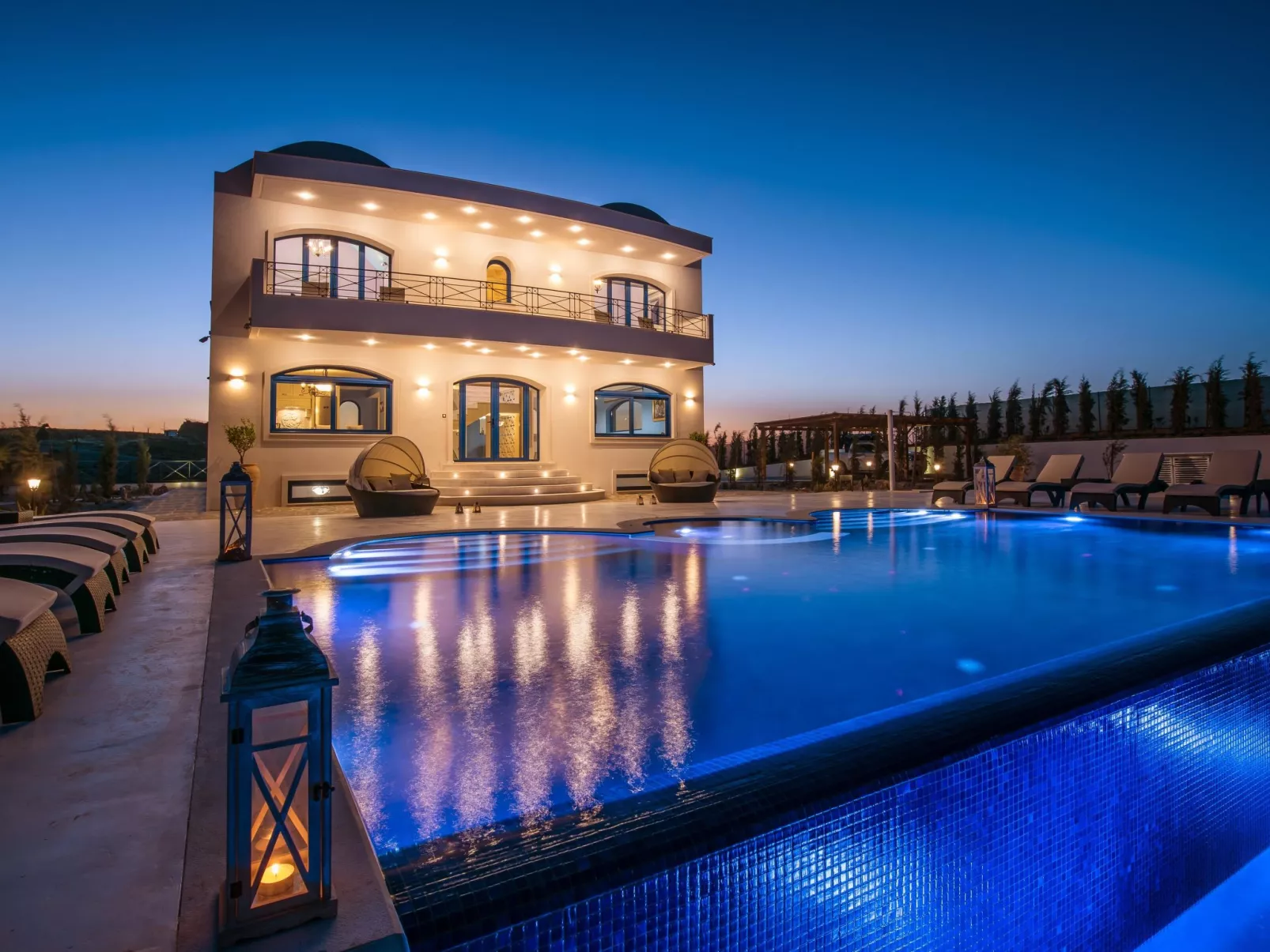 VILLA SANTORINI, WEIN DUNKLES MEER VILLEN - Image-tags.info