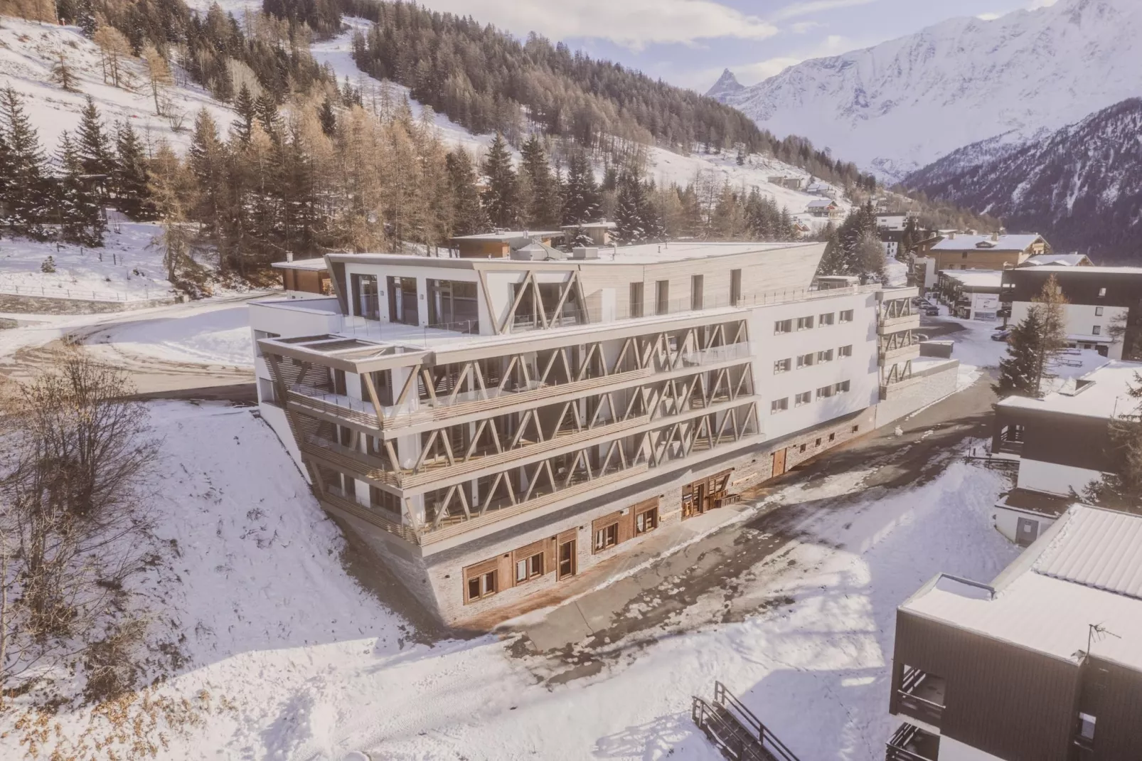 PLAN PEISEY Le Quartz A24S - Gebied winter 1km