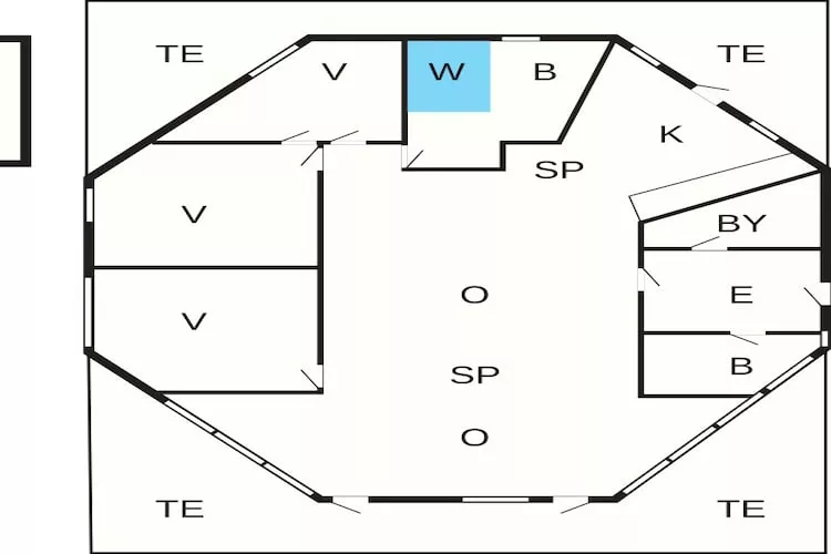 8 persoons vakantie huis in Læsø - Plattegrond