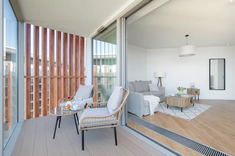 Apartament PINEA Grunwaldzka 82A-613 - Terrasbalkon