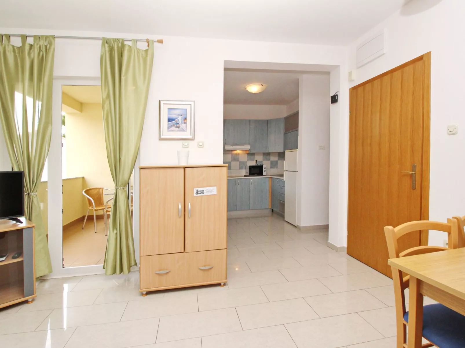 Appartement in Baška mit Eigenem Balkon - Binnen