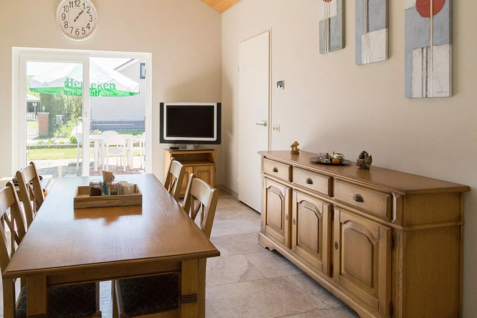 Kustwoning Baarland in Zeeland-Woonkamer