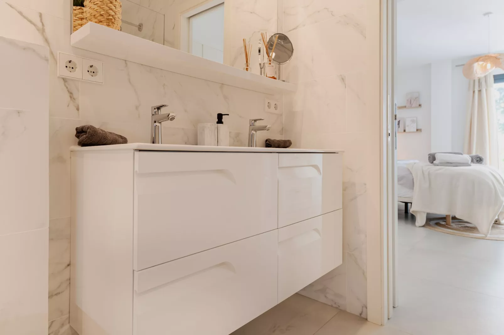 Elegant Villa with sea Views & Pool Marbella - Badkamer