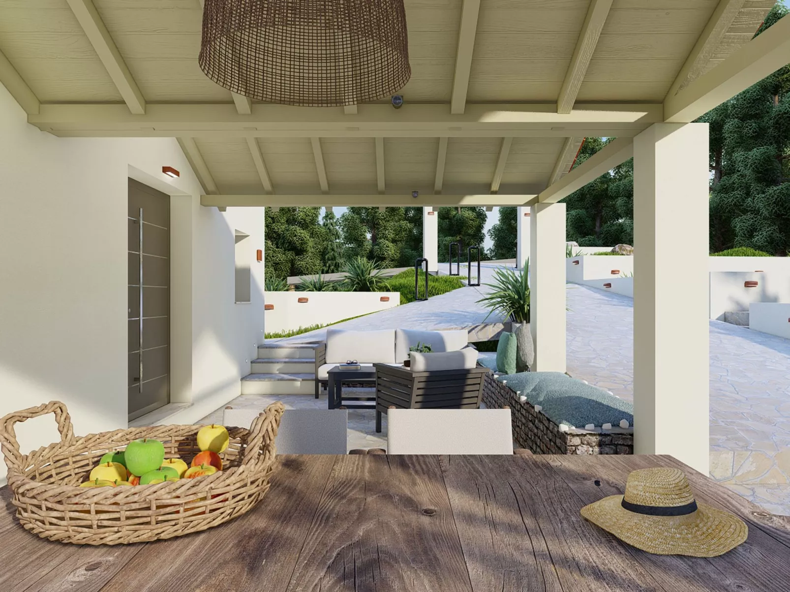 Villa Pine Trees bei Kardous, Skopelos Privater Pool - Binnen