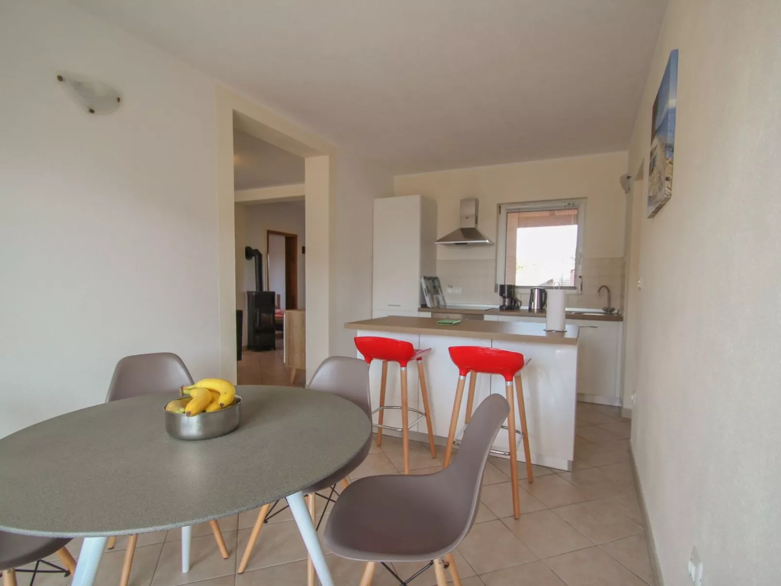 Mit Terrasse für 4 Personen - Binnen