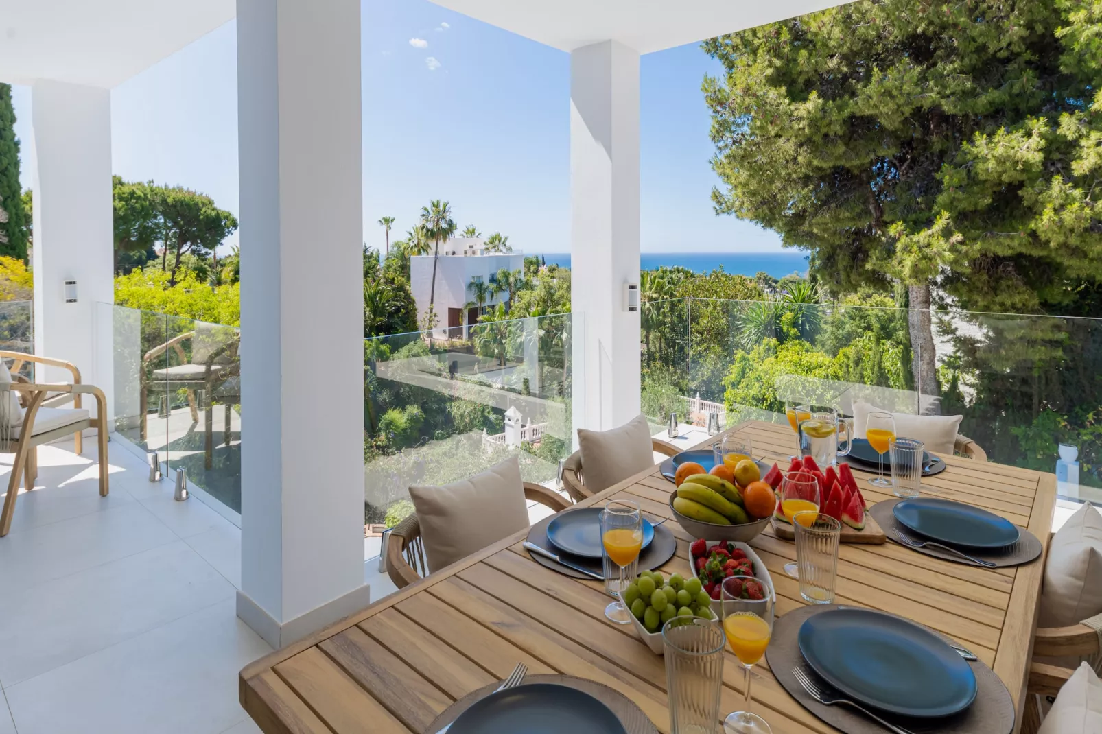 Elegant Villa with sea Views & Pool Marbella - Terrasbalkon
