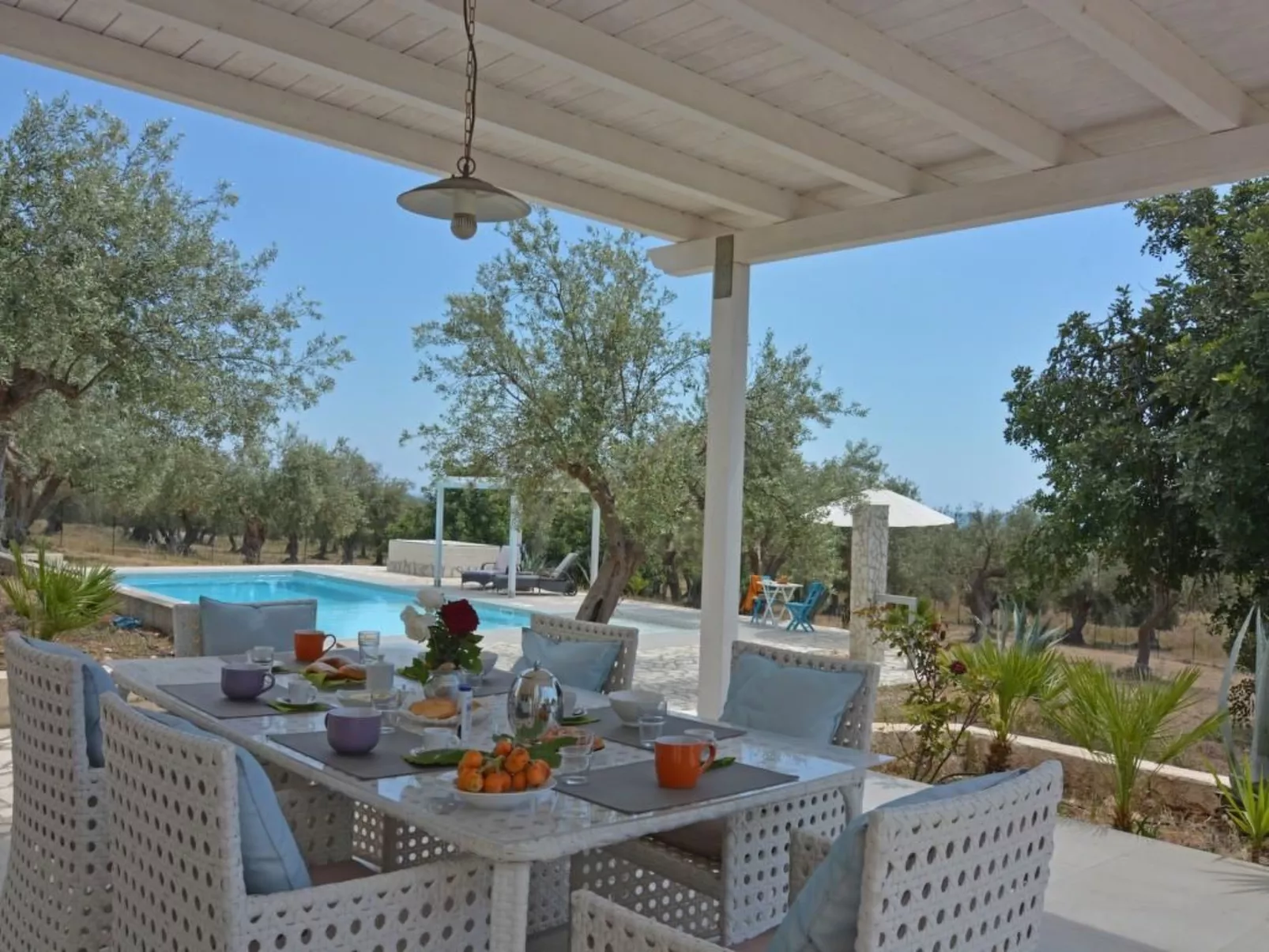 Moderne Ferienvilla bei Noto mit Meerblick und privatem Pool - Buiten