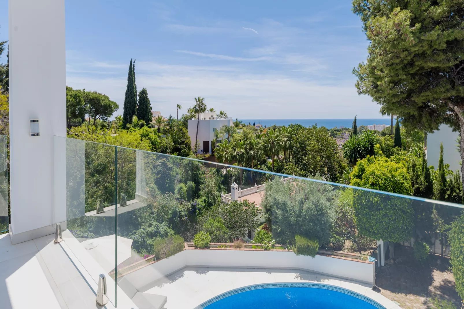 Elegant Villa with sea Views & Pool Marbella - Buitenlucht
