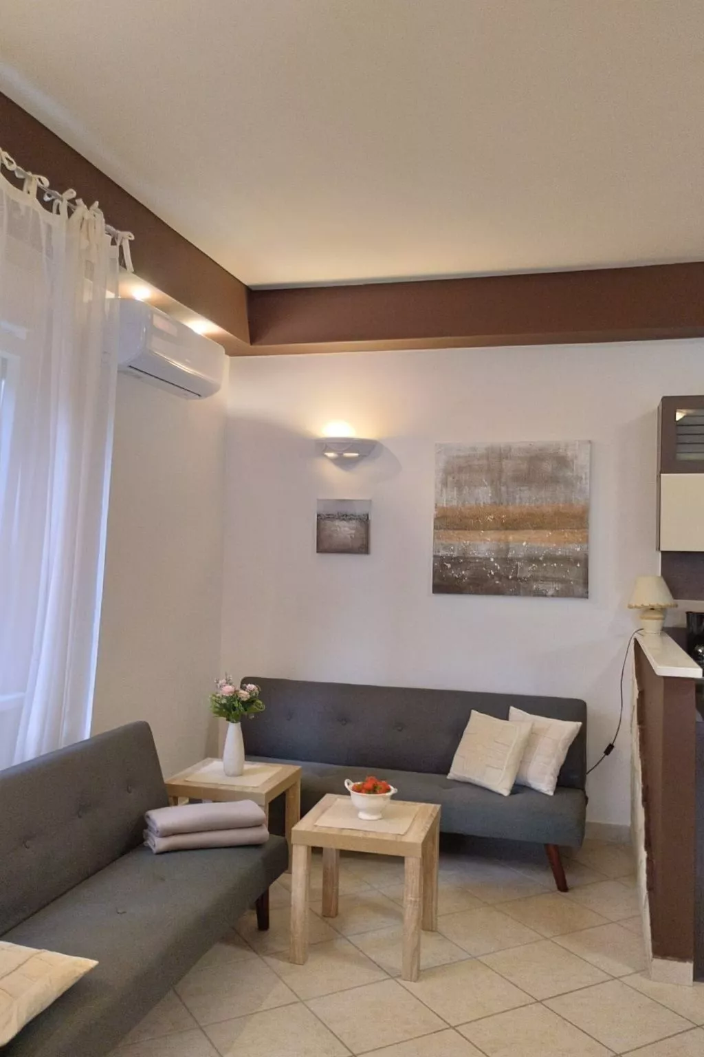 Appartement Bruna mit Terrasse und Meerblick - Binnen