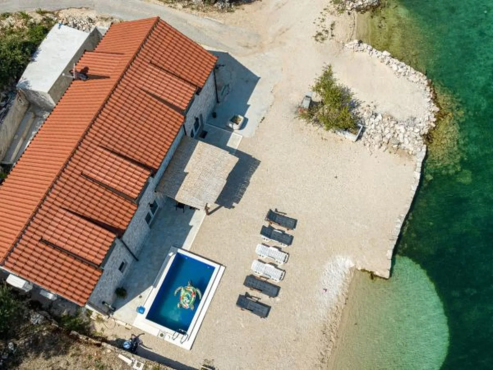 Beachfront Villa Olive Mill with pool