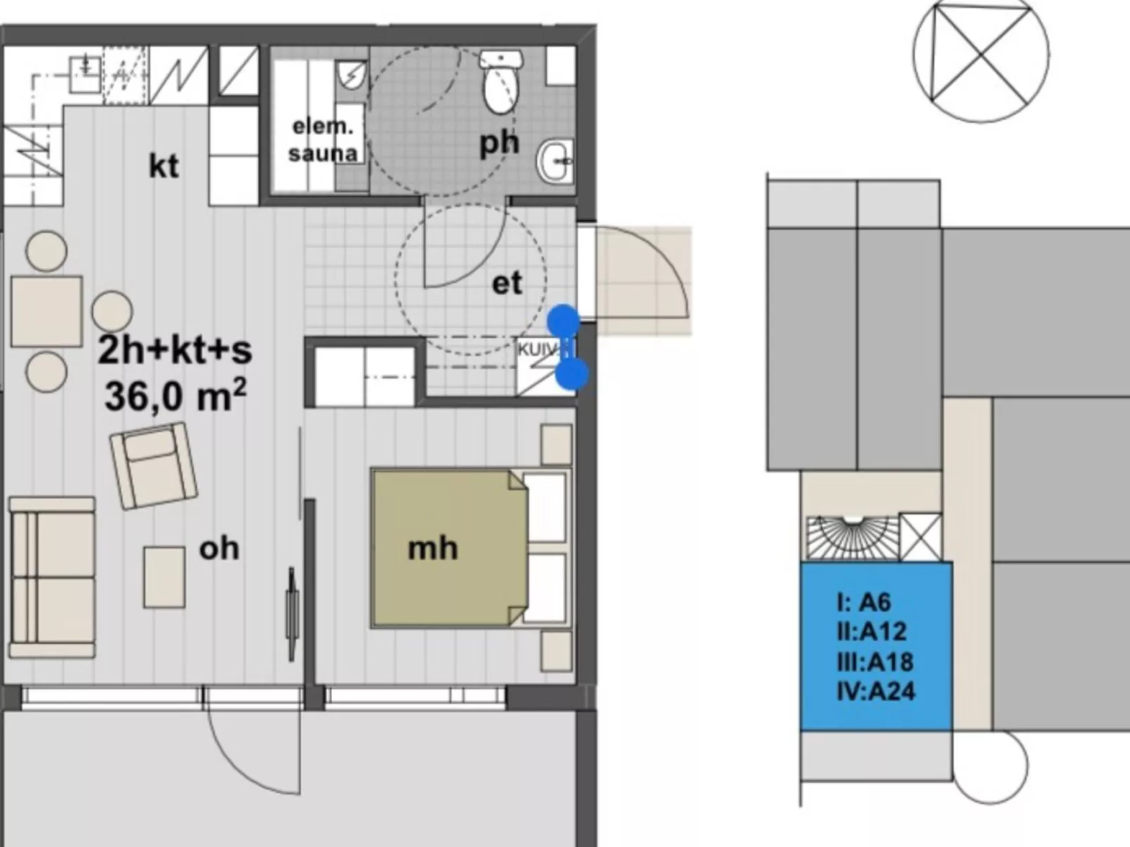 Aurinkorinne 1 as 24 - Binnen