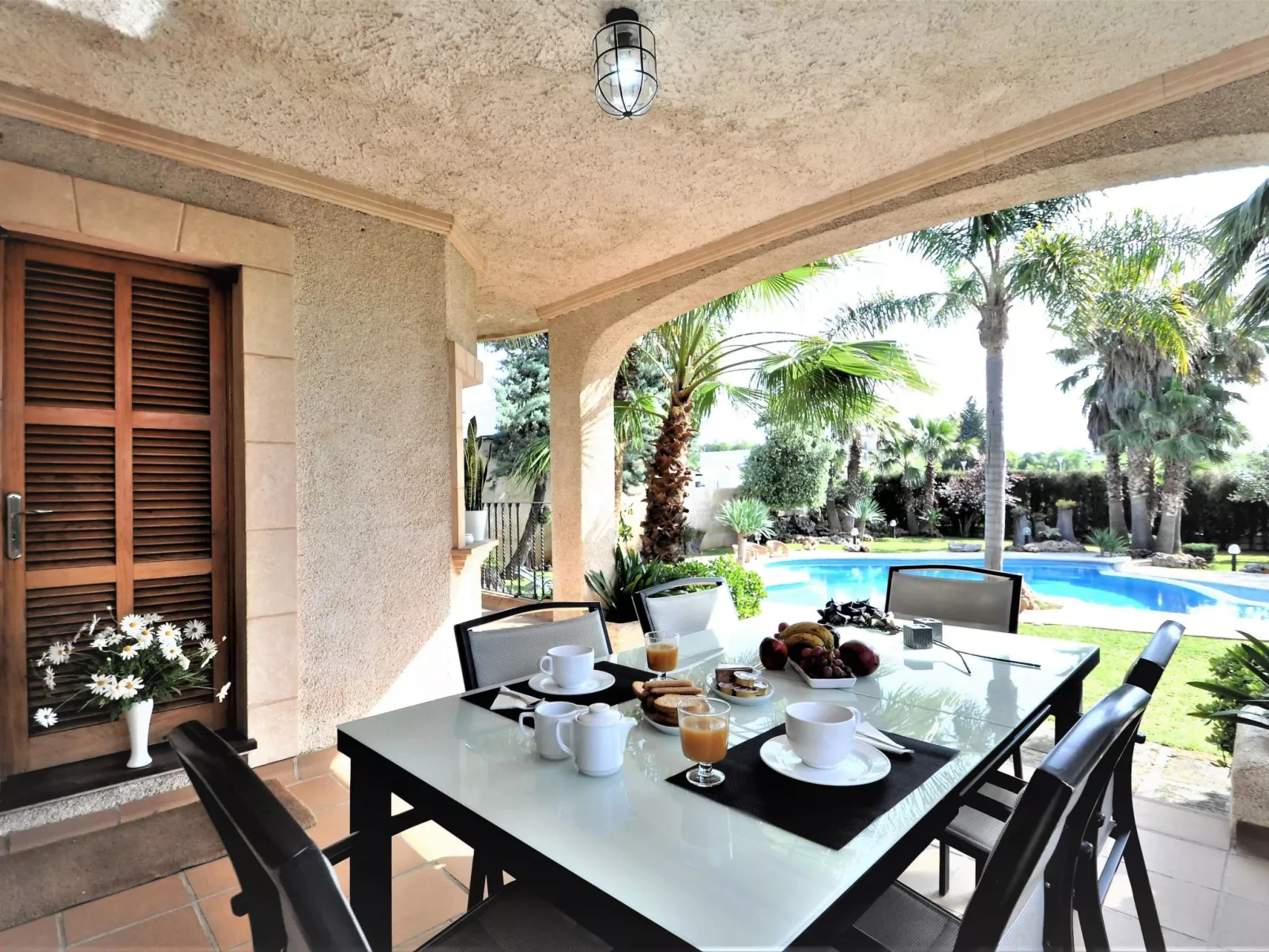 Finca CAN GUAL en Inca para 8 personas con piscina privada y vistas despejadas- - Buiten