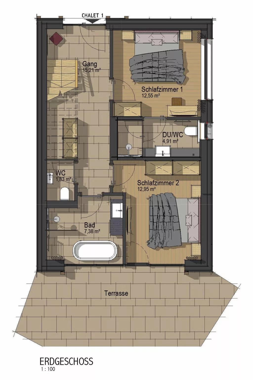 Chalet Black Stone - Binnen