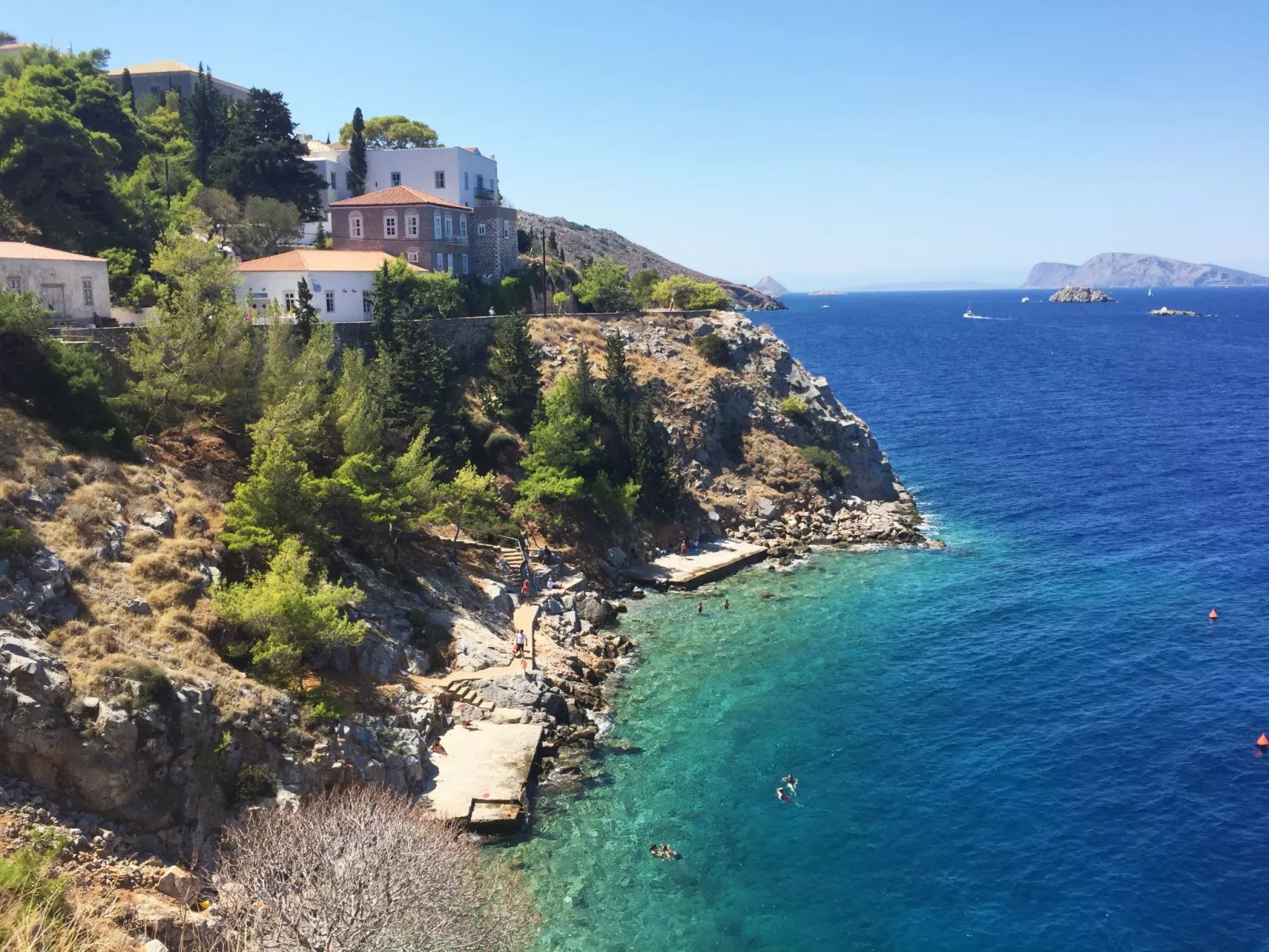 In Ermioni mit Grill, gemeinschaftlichem Pool und Terrasse - Buiten