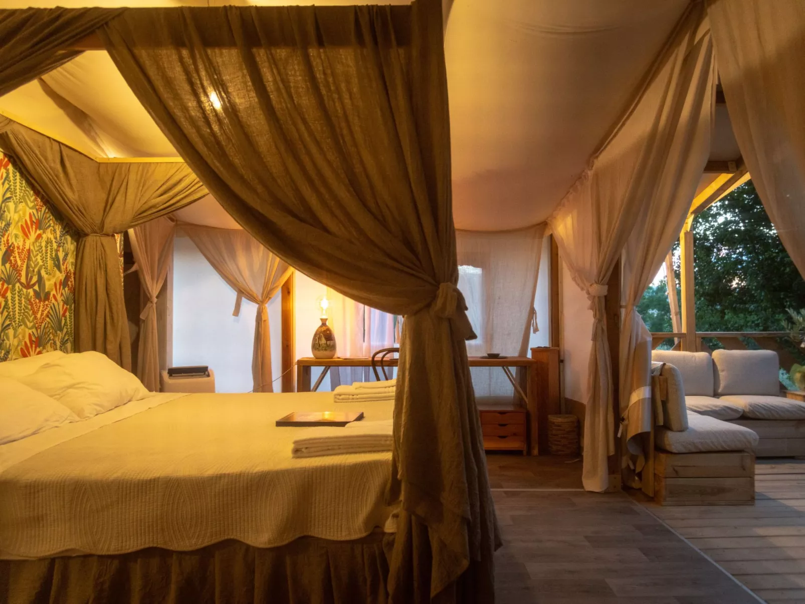 Glamping La Tenda di Lorenzo mit privatem Pool - Binnen