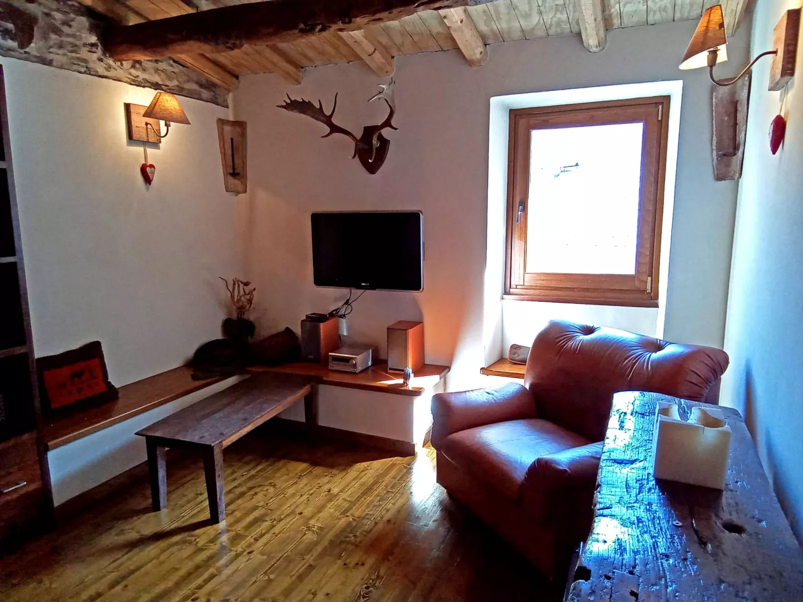 Für 3 Personen ca. 37 m&sup2- in Lumarzo, Norditalien (Ligurien) - Binnen