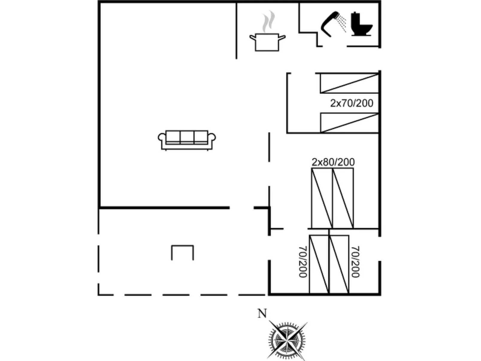 "Bergitte" - 450m from the sea - Binnen