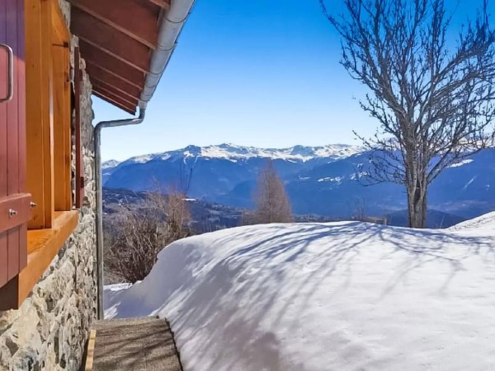 Tiny House facing the Alps - Ski in and out - Buiten
