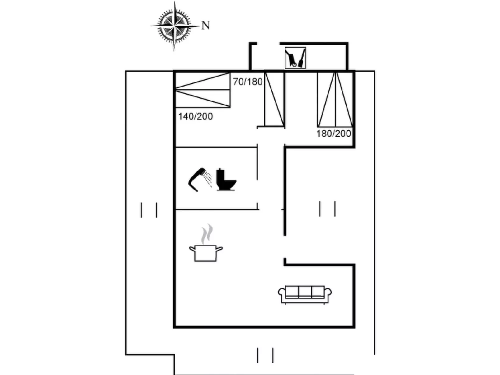 "Helma" - 200m from the sea - Binnen