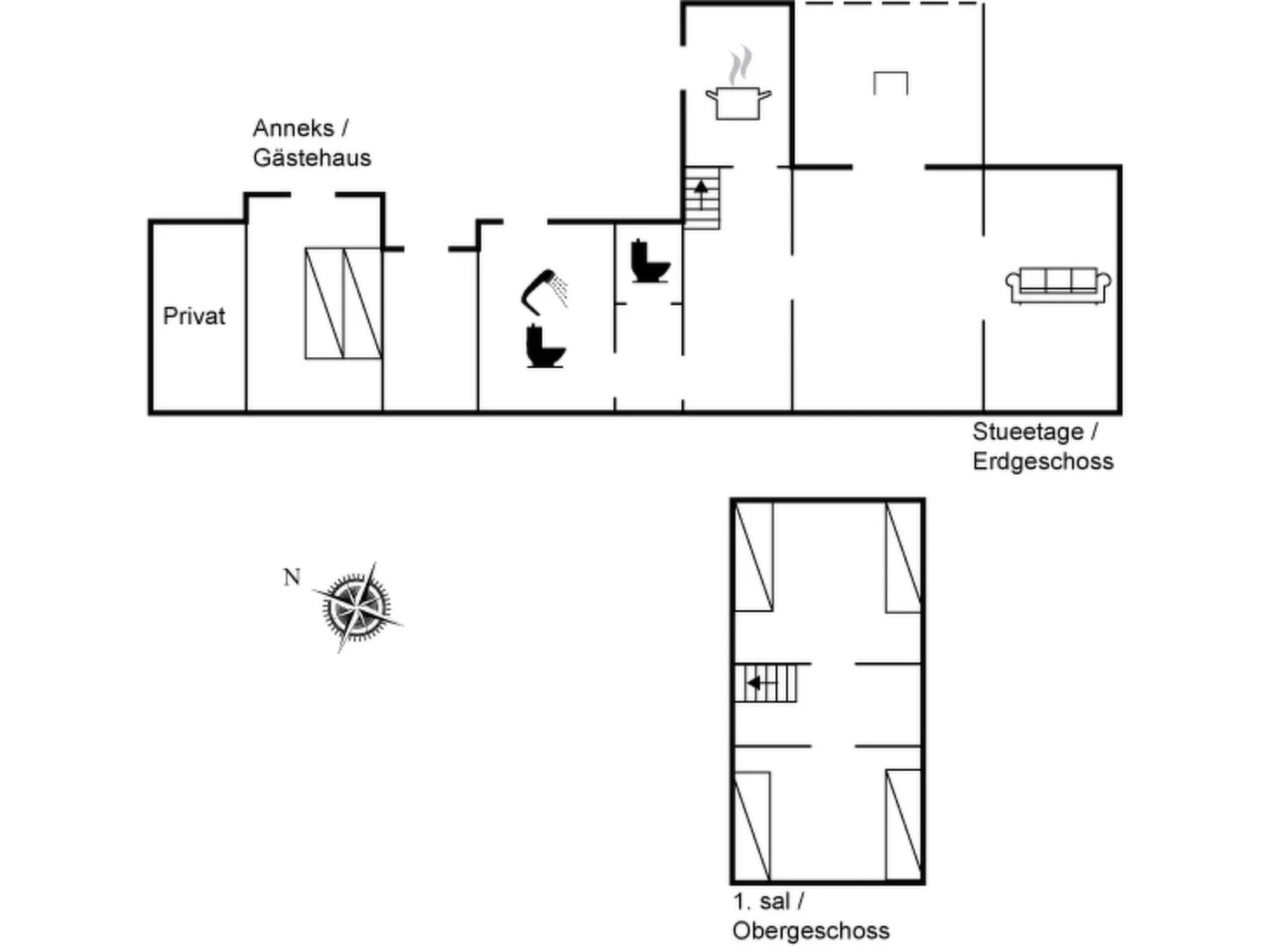 "Runa" - 75m from the sea - Binnen