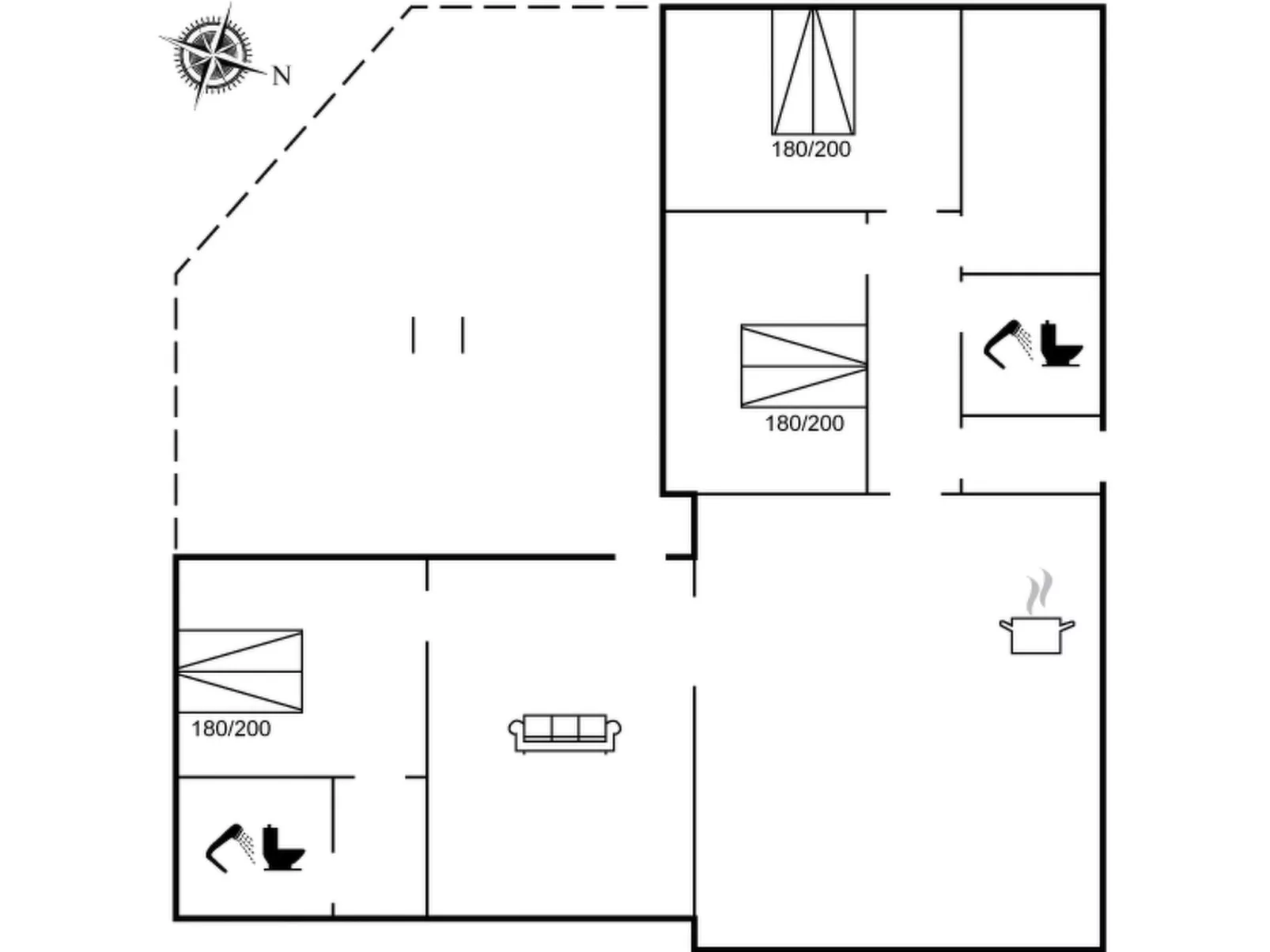 "Sana" - 2.5km from the sea - Binnen