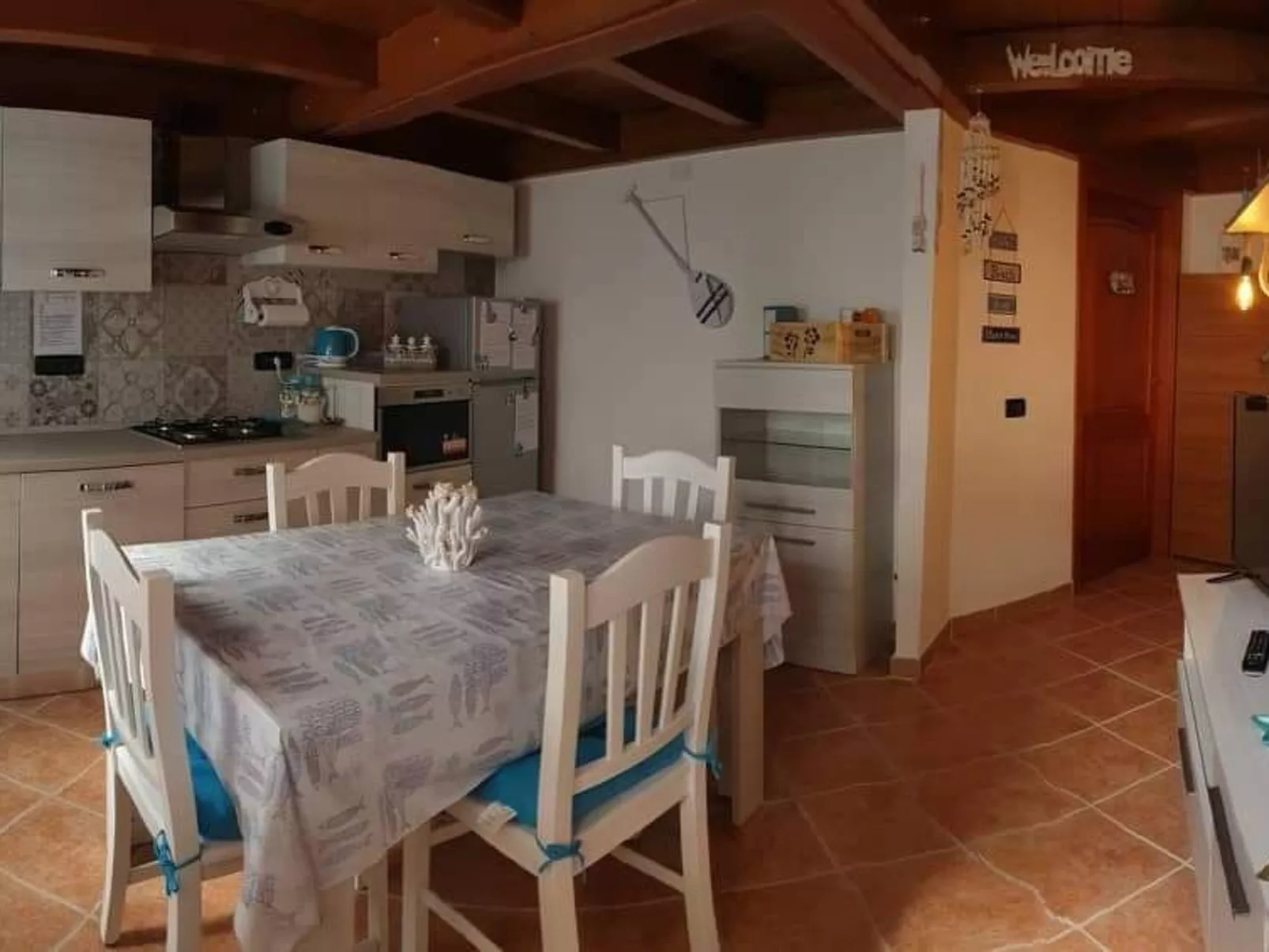 Wohnung Meerblick Porto Flavia - Binnen