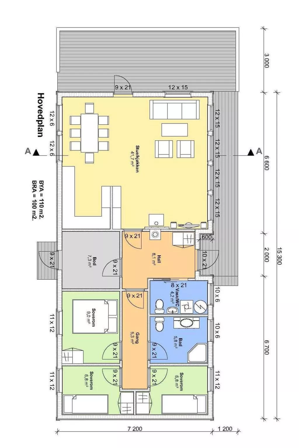 Tingvoll Blockhaus - Binnen