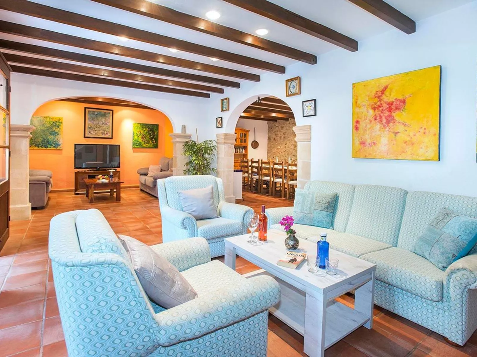 Impresionate Villa para 12 , Cala San Vicente - Binnen