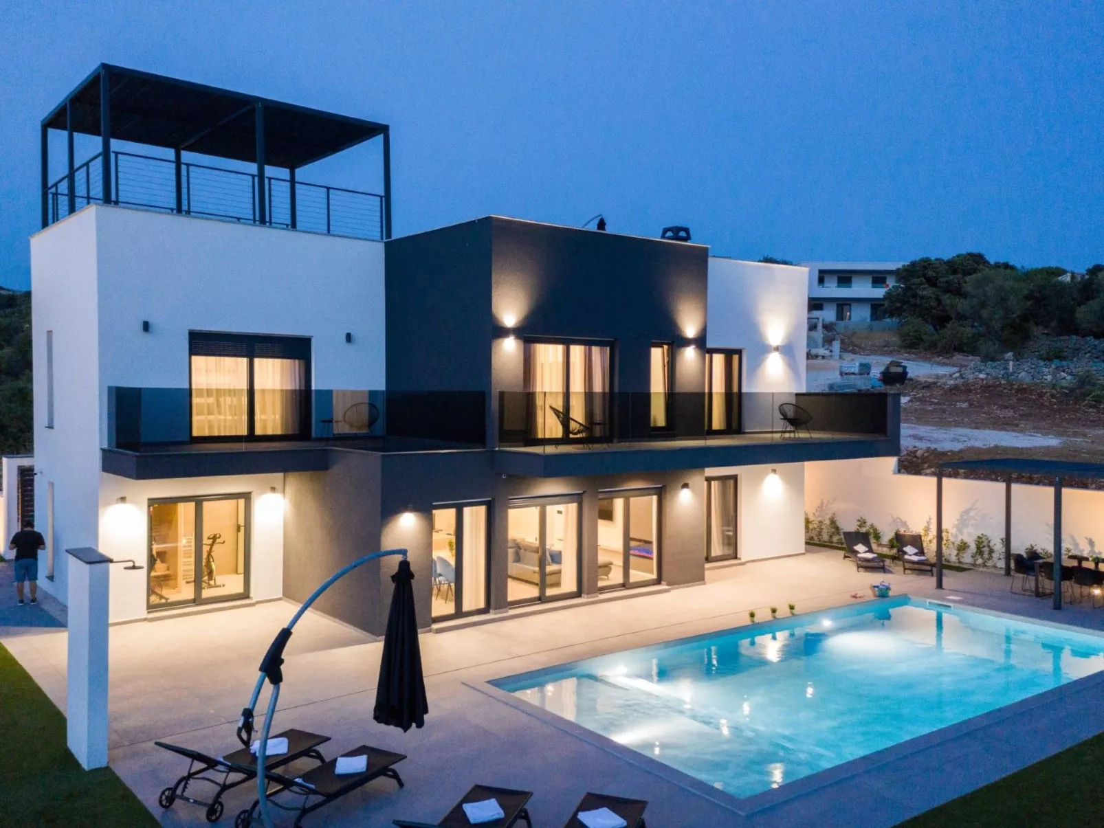 Ferienvilla "Villa Aria" mit Whirlpool - Buiten