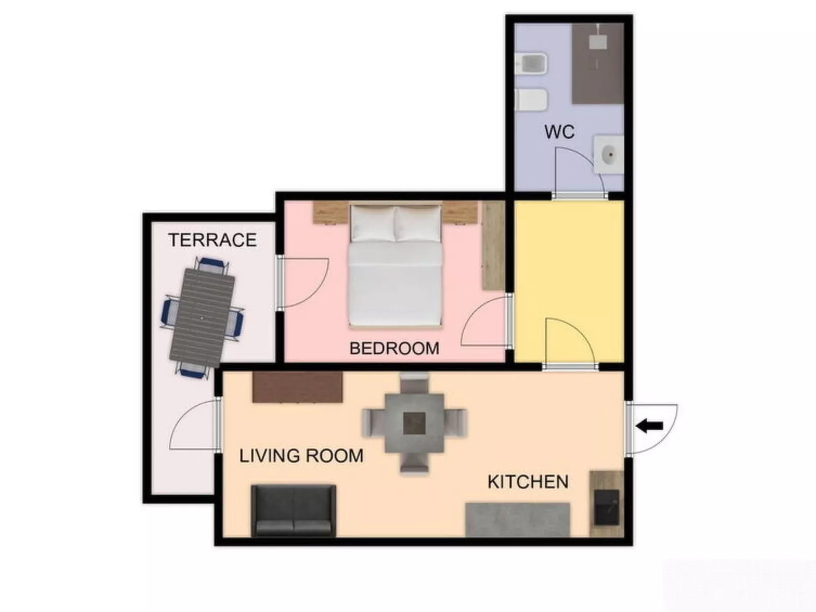 Suite Mareconero - Binnen