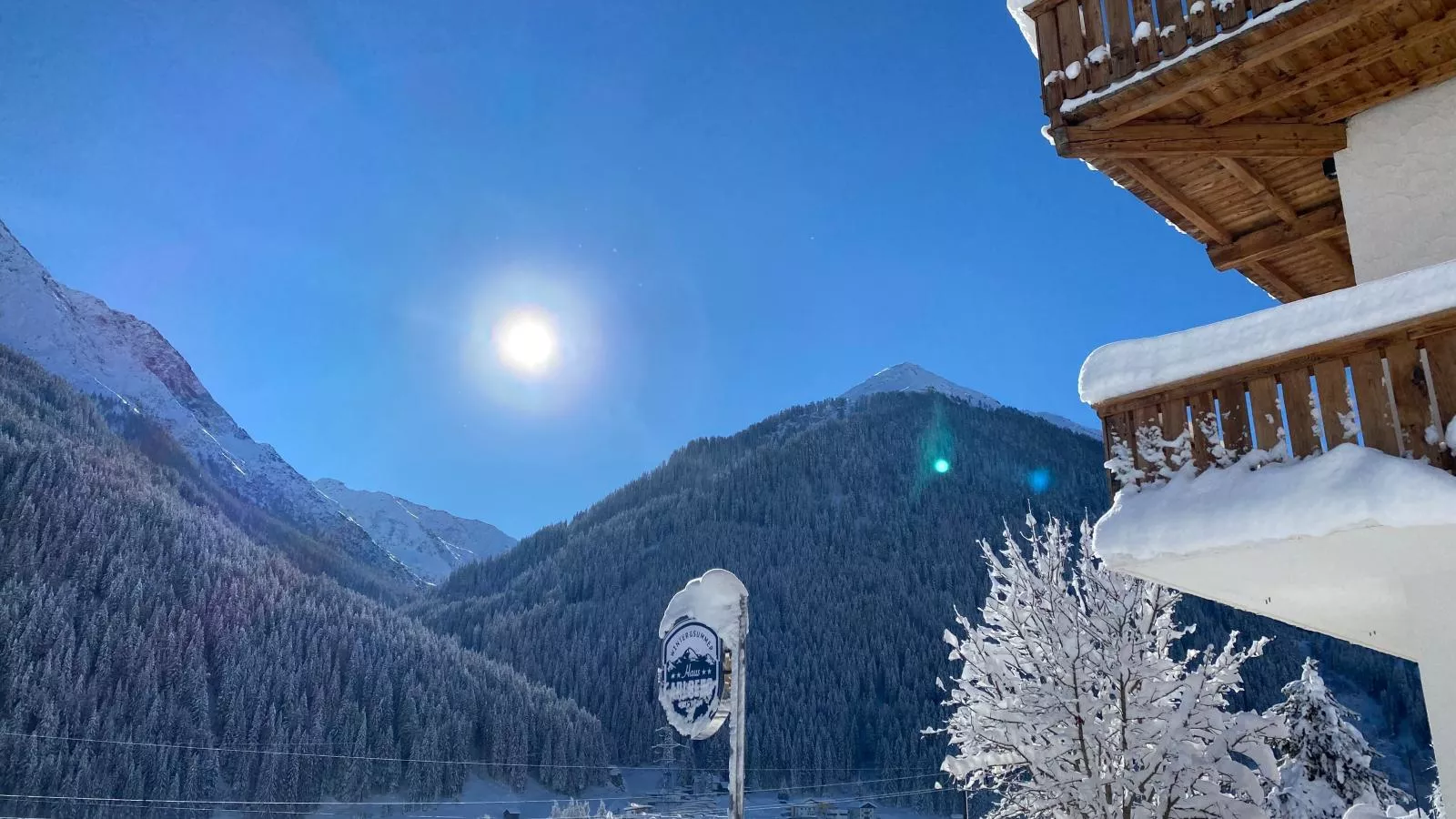Arlberg-Uitzicht winter
