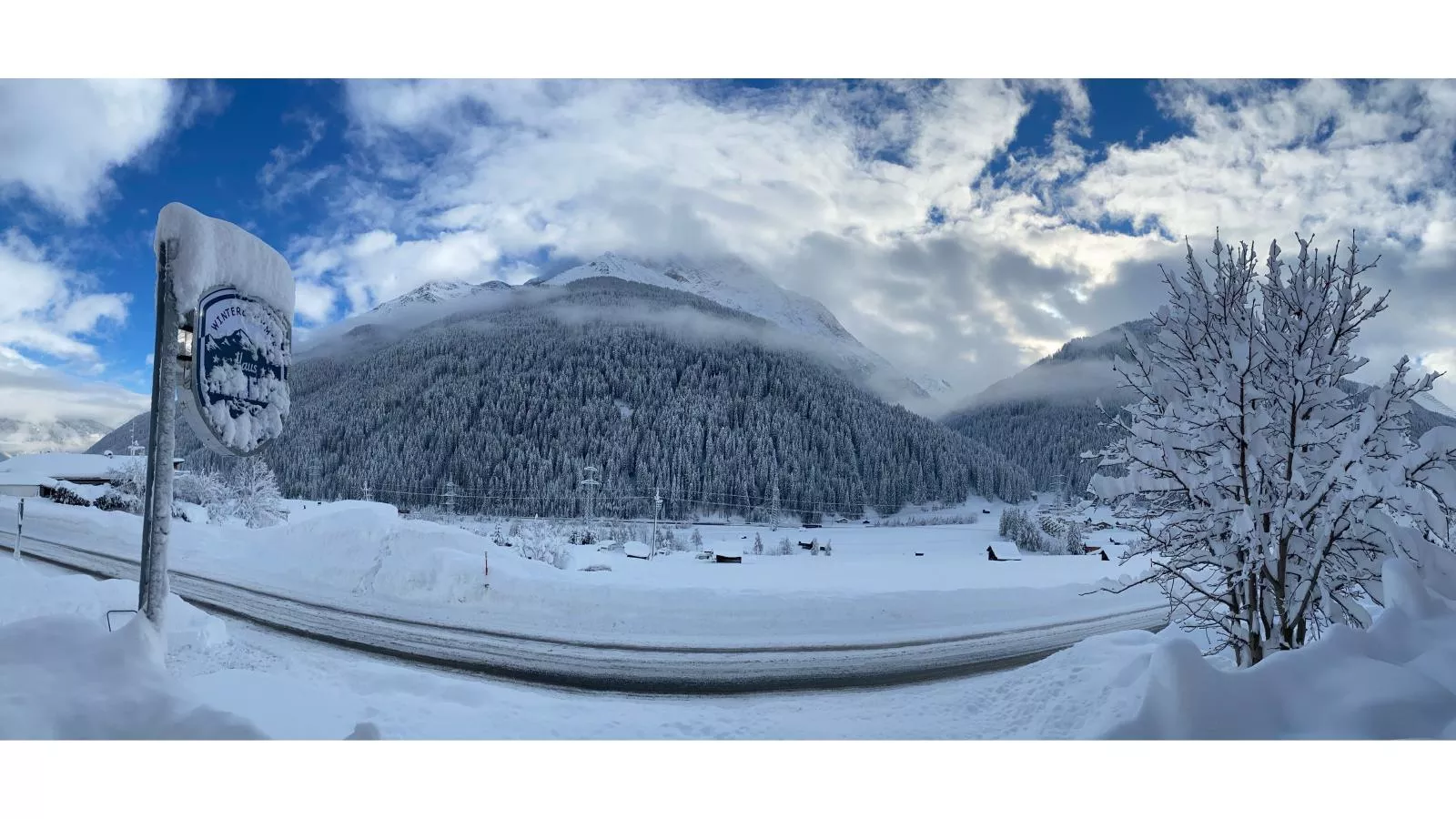 Arlberg-Uitzicht winter