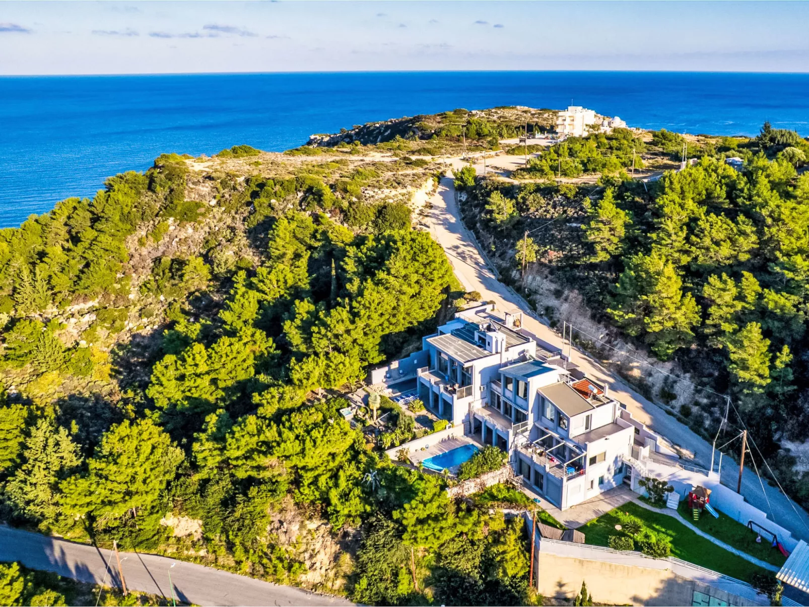 Villa Articiano mit Whirlpool und herrlicher Aussicht - Buiten