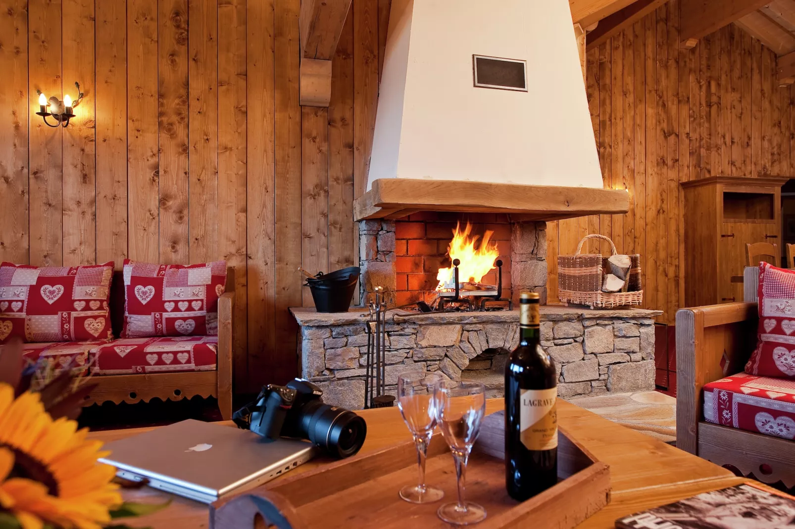 Chalet Le Refuge 2 - Woonkamer