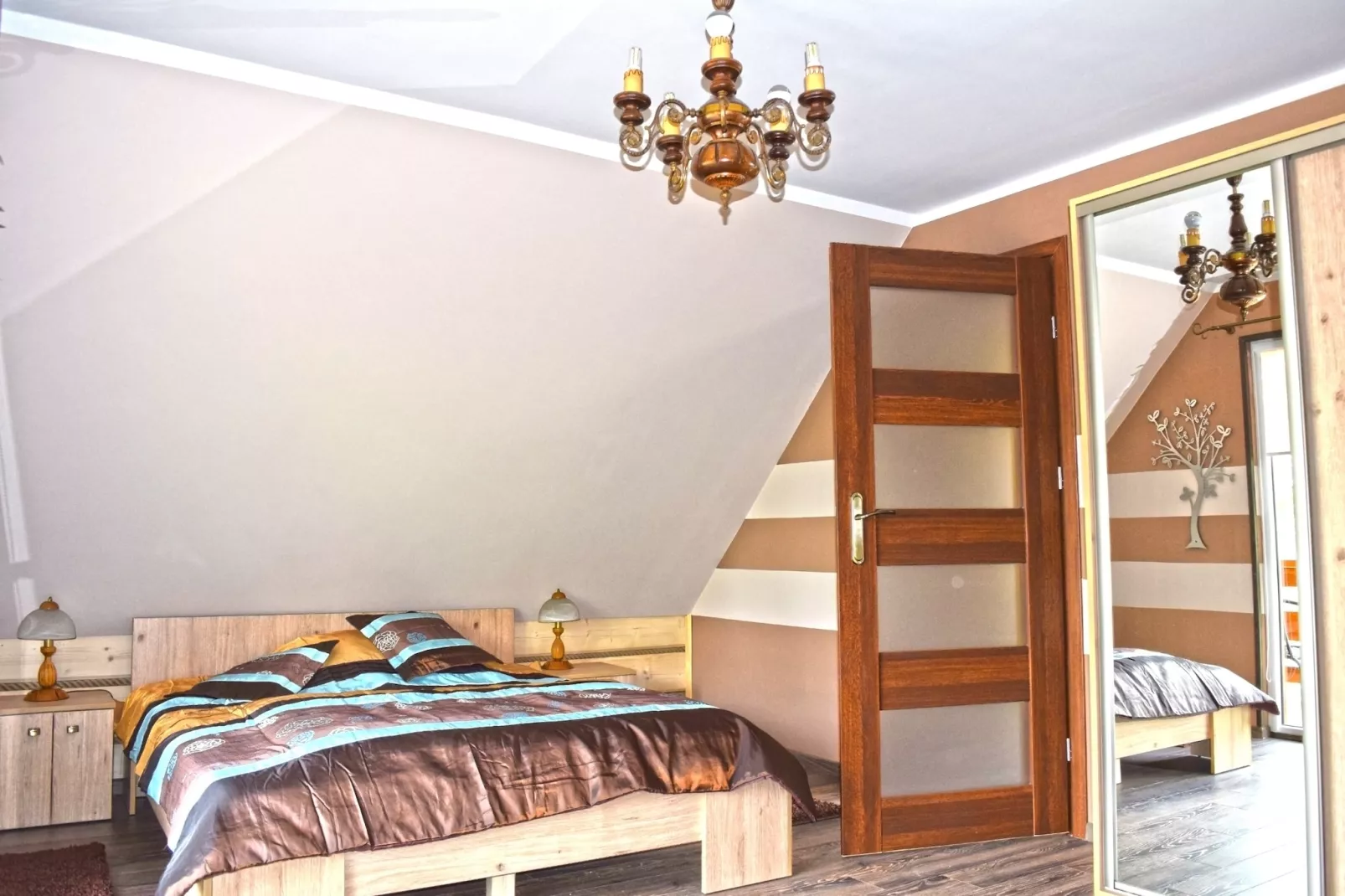 Dom wakacyjny nad jeziorem Goszcza w Lubrzy dla max 4 osób - Slaapkamer