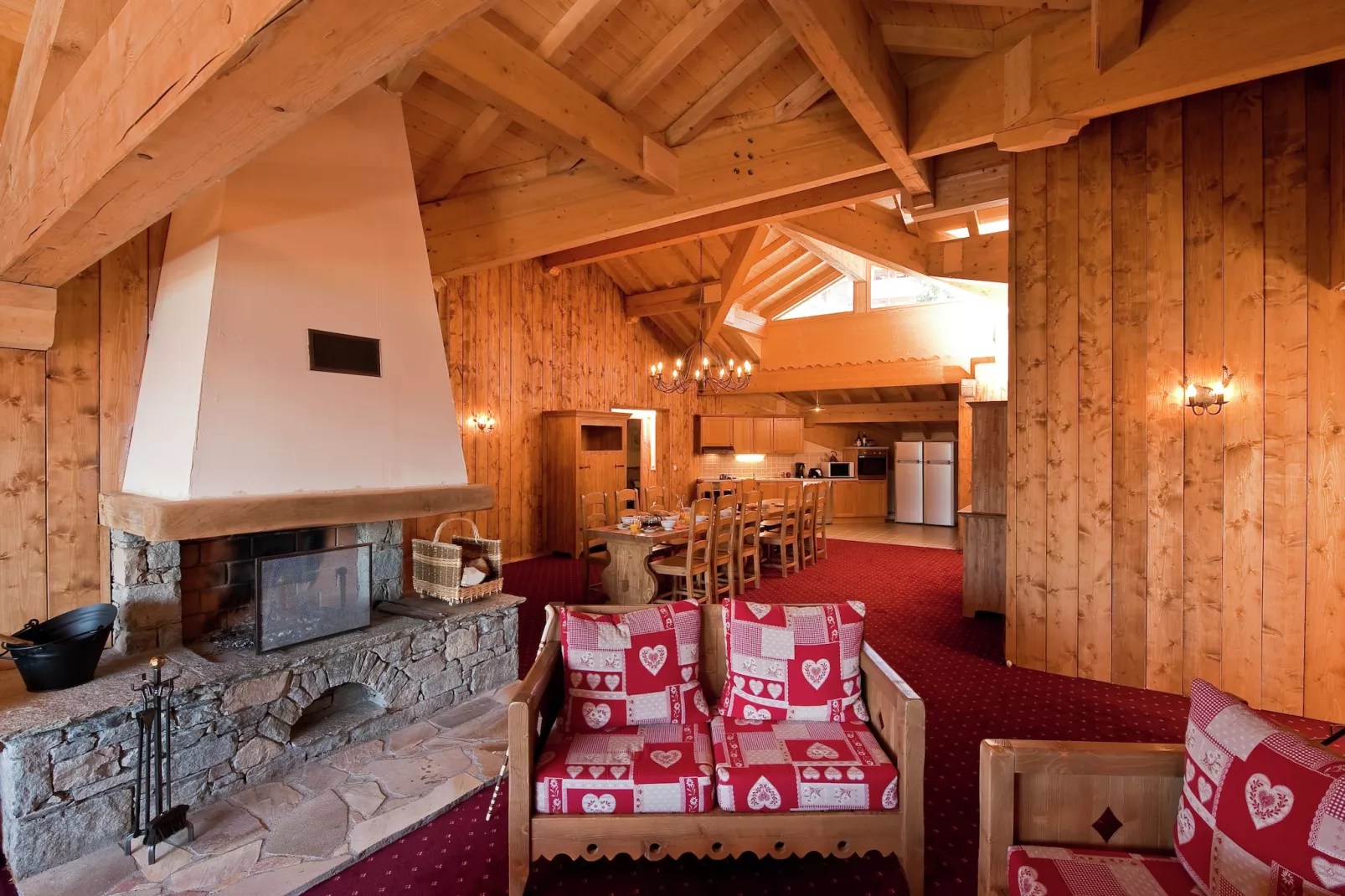 Chalet Le Refuge 3 - Woonkamer