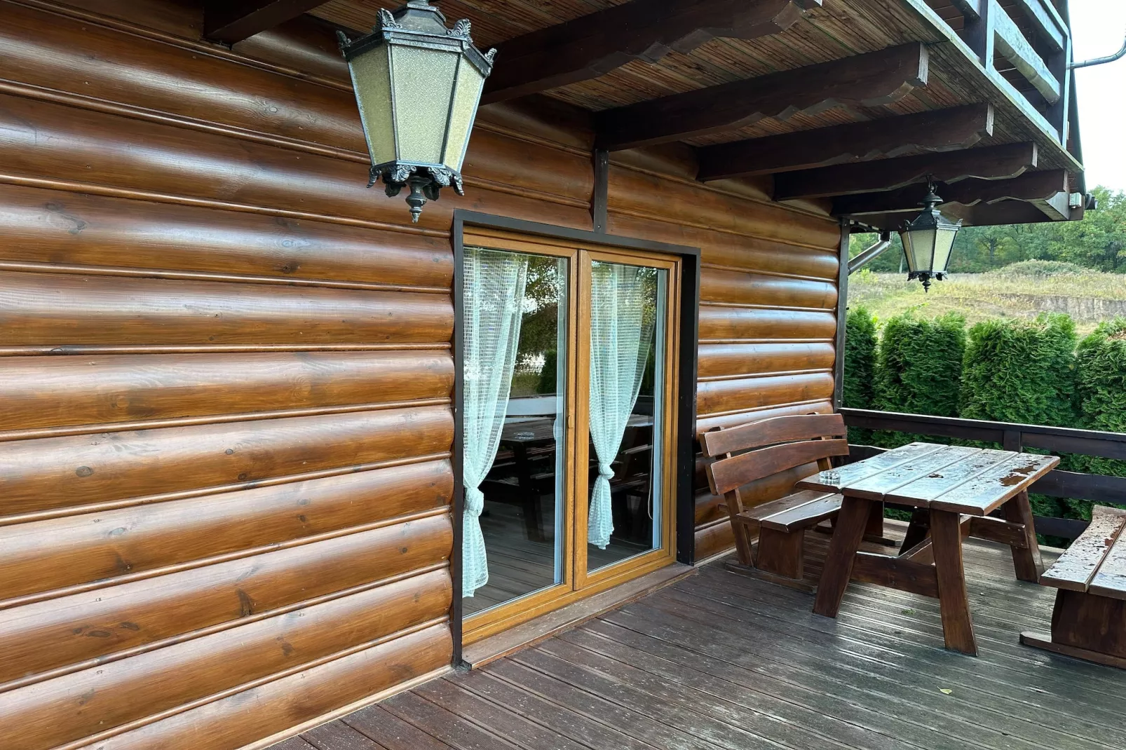 	Dom wakacyjny nad jeziorem Goszcza w Lubrzy dla max 6 osób - Terrasbalkon