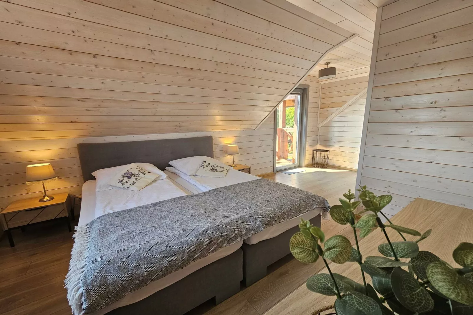 Dom wakacyjny bliźniak Wdzydze 1 - Slaapkamer